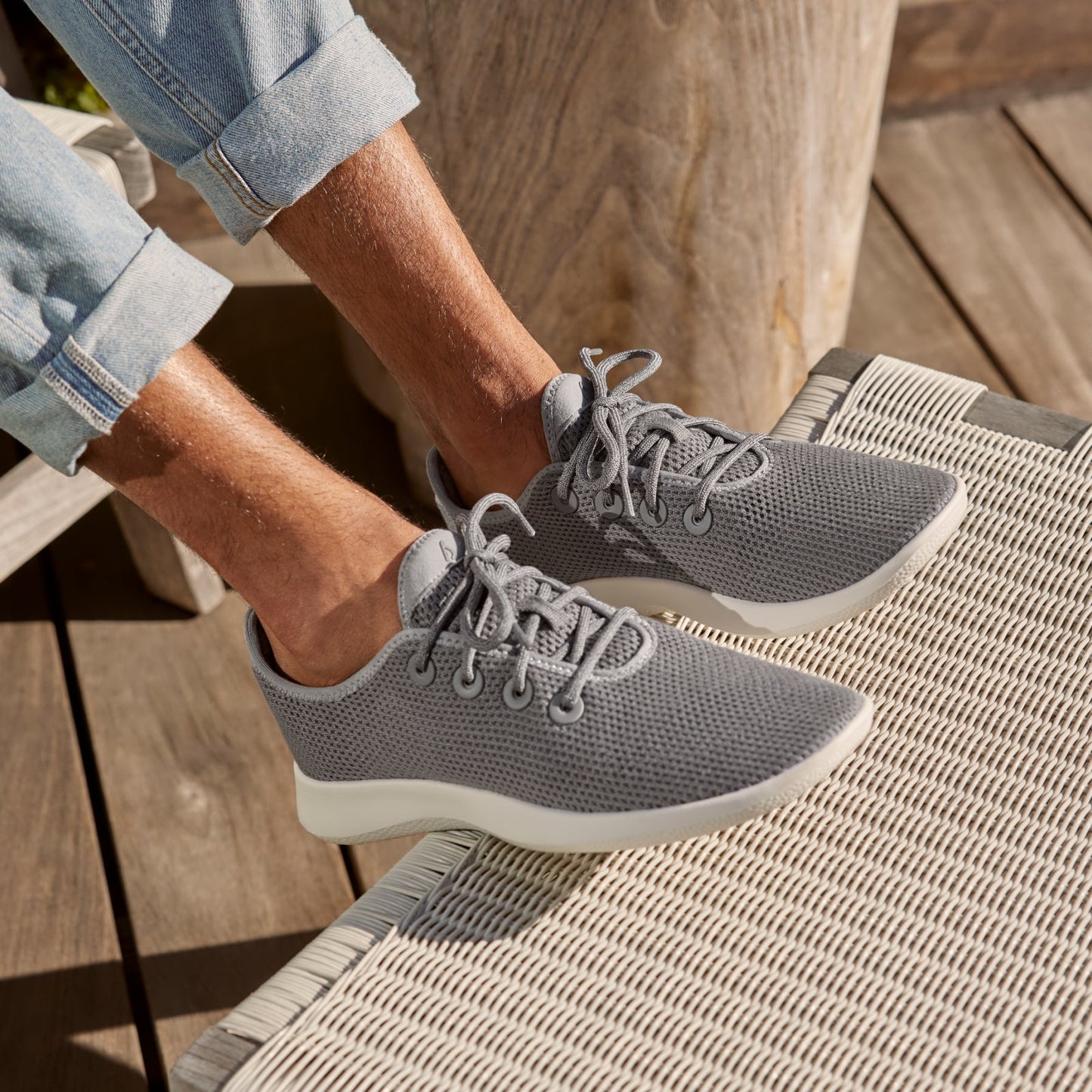 Men's Tree Runner - Mist (White Sole)