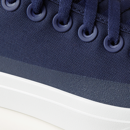 Men's Canvas Piper - Deep Navy (Natural White Sole)