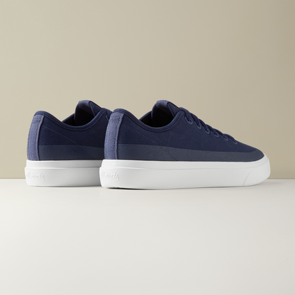 Men's Canvas Piper - Deep Navy (Natural White Sole)