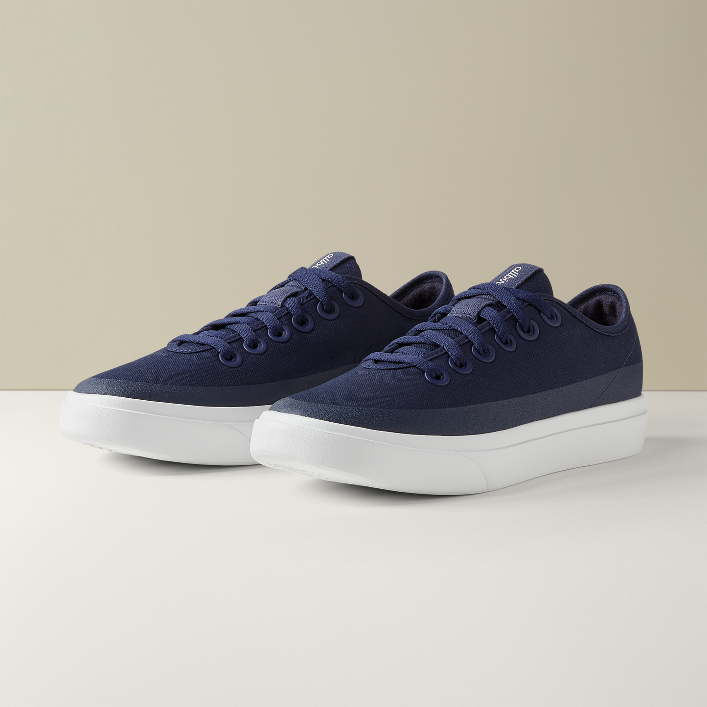 Men's Canvas Piper - Deep Navy (Natural White Sole)