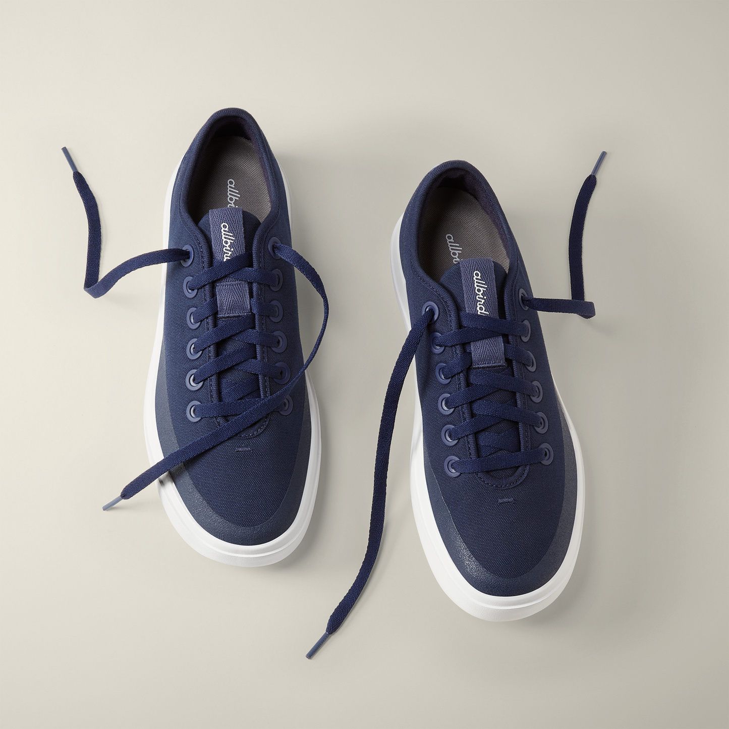 Men's Canvas Piper - Deep Navy (Natural White Sole)