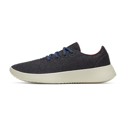 Men's Wool Runner Go - Dark Grey/Thunder Red (Arid Beige Sole)