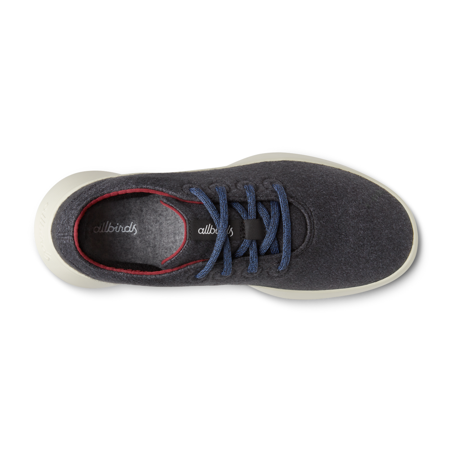 Men's Wool Runner Go - Dark Grey/Thunder Red (Arid Beige Sole)