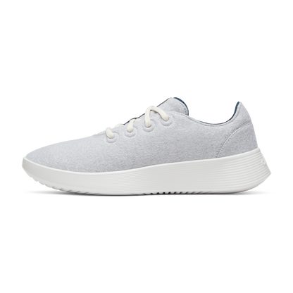 Women's Wool Runner Go - Light Grey/True Navy (Blizzard Sole)