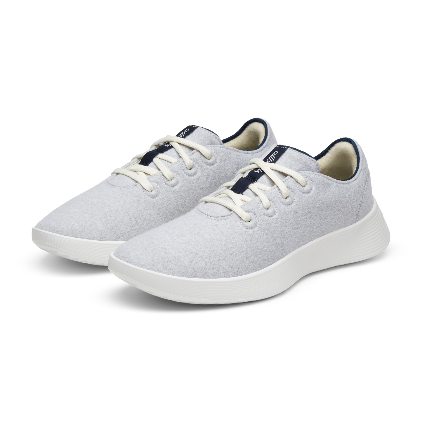 Women's Wool Runner Go - Light Grey/True Navy (Blizzard Sole)