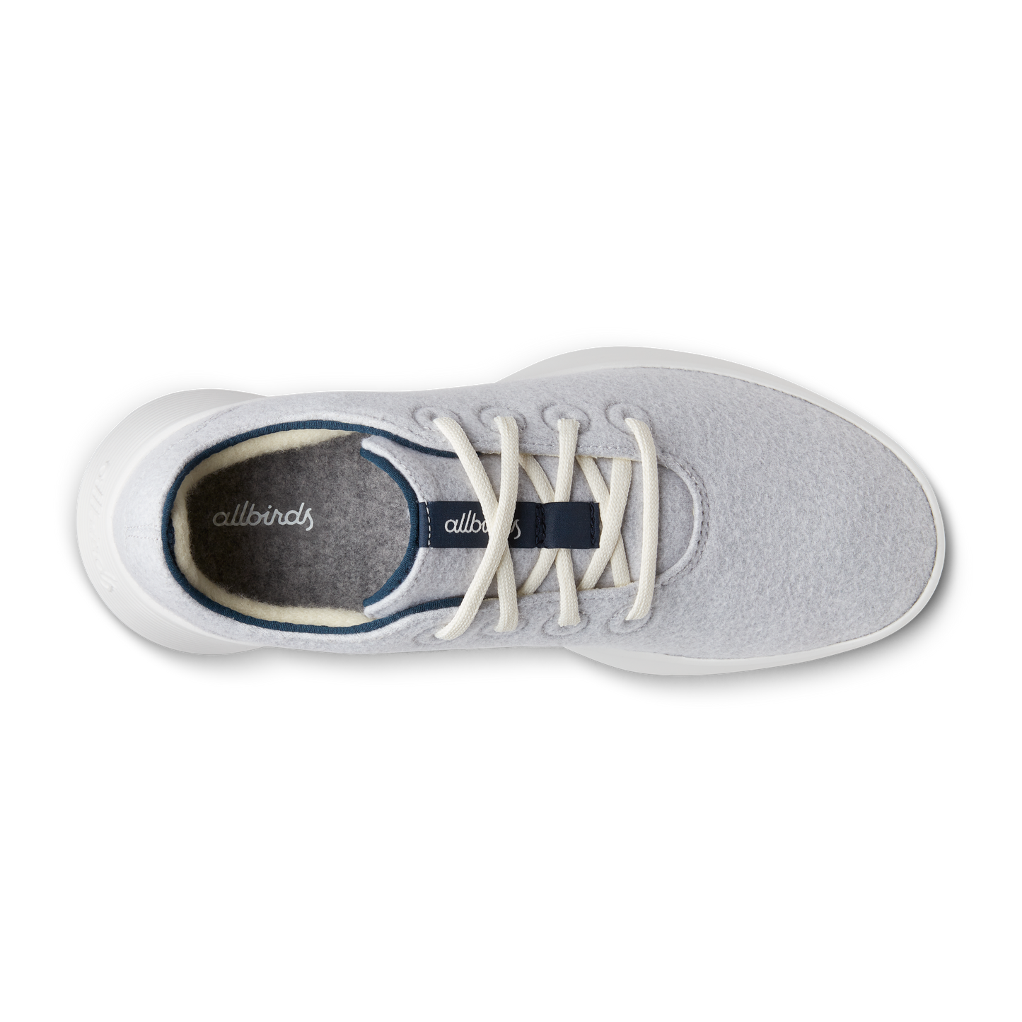 Women's Wool Runner Go - Light Grey/True Navy (Blizzard Sole)