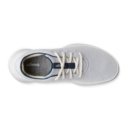 Women's Wool Runner Go - Light Grey/True Navy (Blizzard Sole)