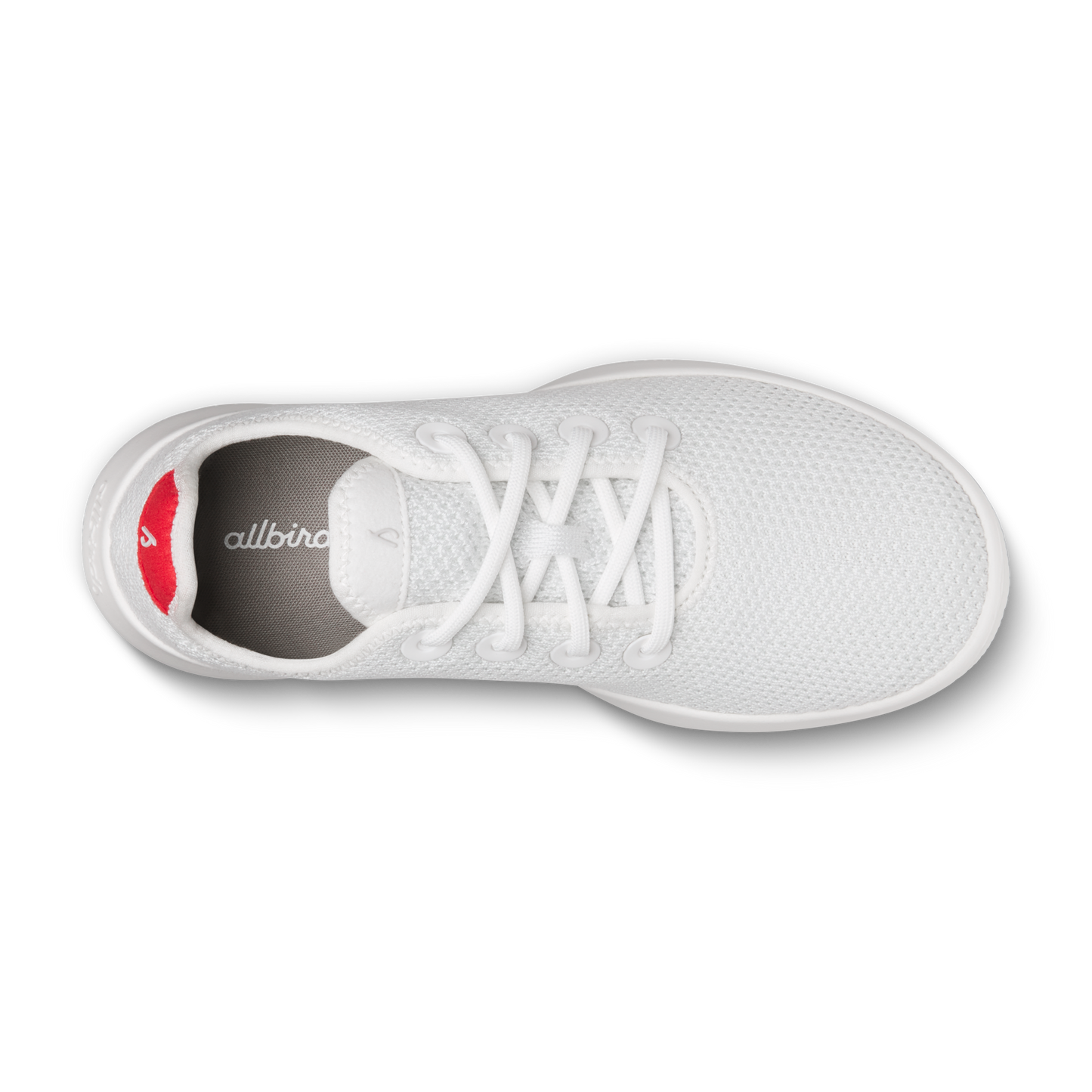 Men's Tree Runners - Blizzard/Bold Red (Blizzard Sole)