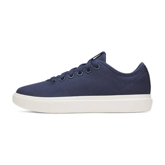 Women's Canvas Pipers - Deep Navy (Natural White Sole)