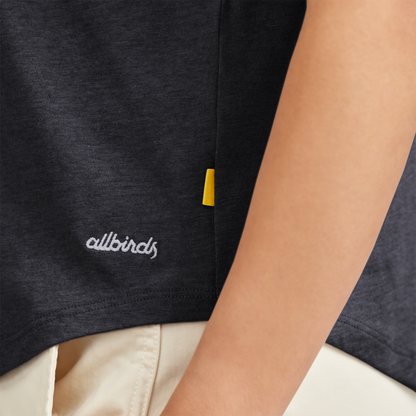 تي شيرت من صوف الميرينو الناعم للنساء - أبيض 