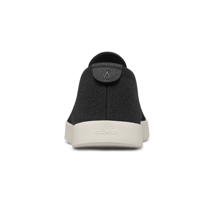 Men's Wool Loungers - True Black (Cream Sole)